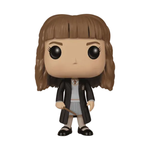 Hermione Granger with her wand